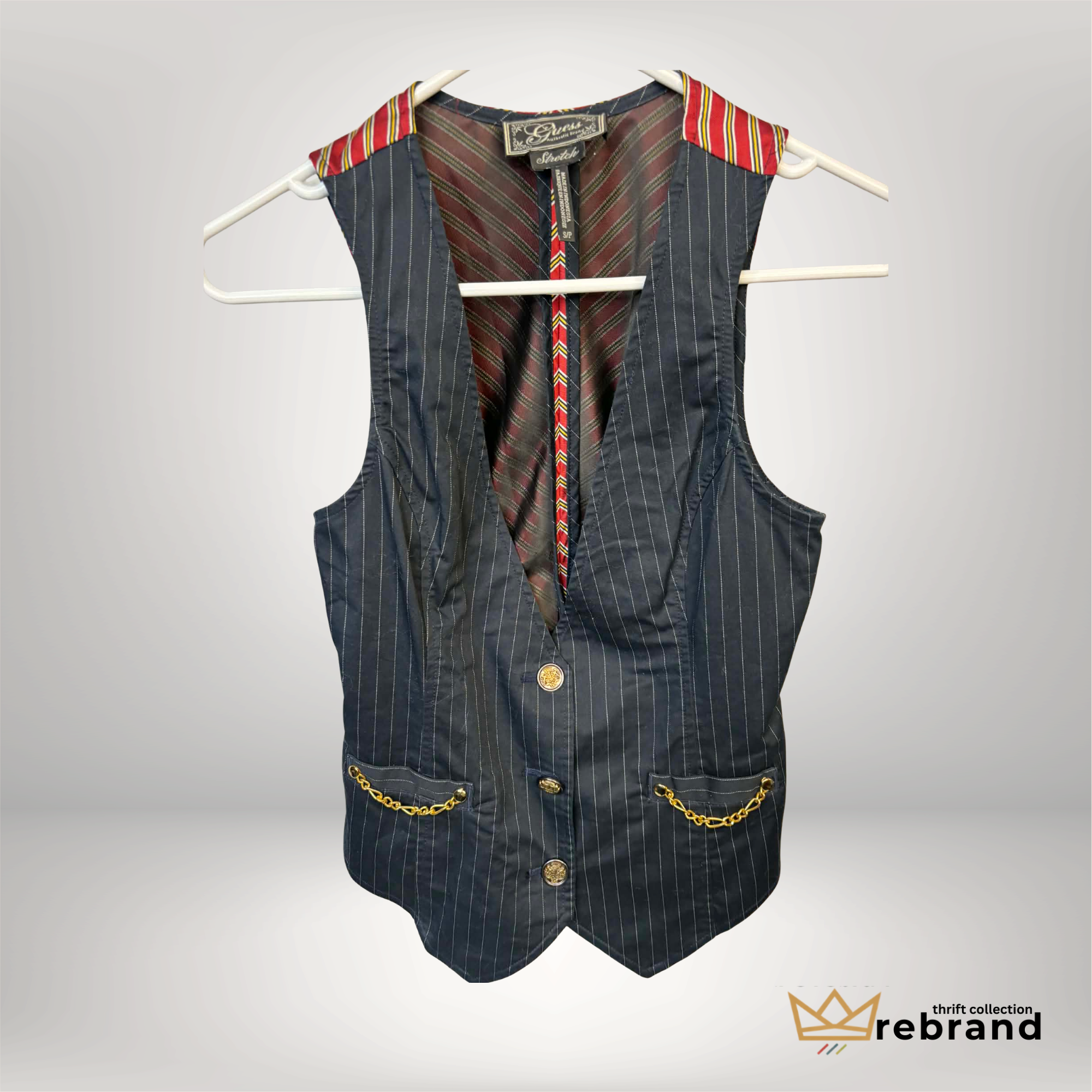 Y2K Guess Vest -Guess by Georges Marciano - Size XS-S (1998-2004)