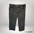 Zara Black Wash Cropped Jeans – Straight Leg Denim – Size 12 – Modern Minimal Denim