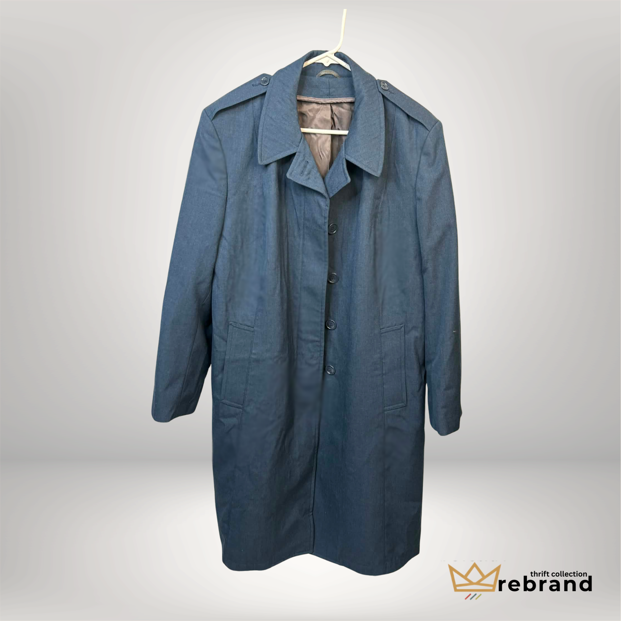 Vintage Wool All-Weather Coat- "Freed & Freed International" Size- Large/XL  (1995)