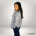 Jessica Blue Floral Button Down Blouse – Size 16
