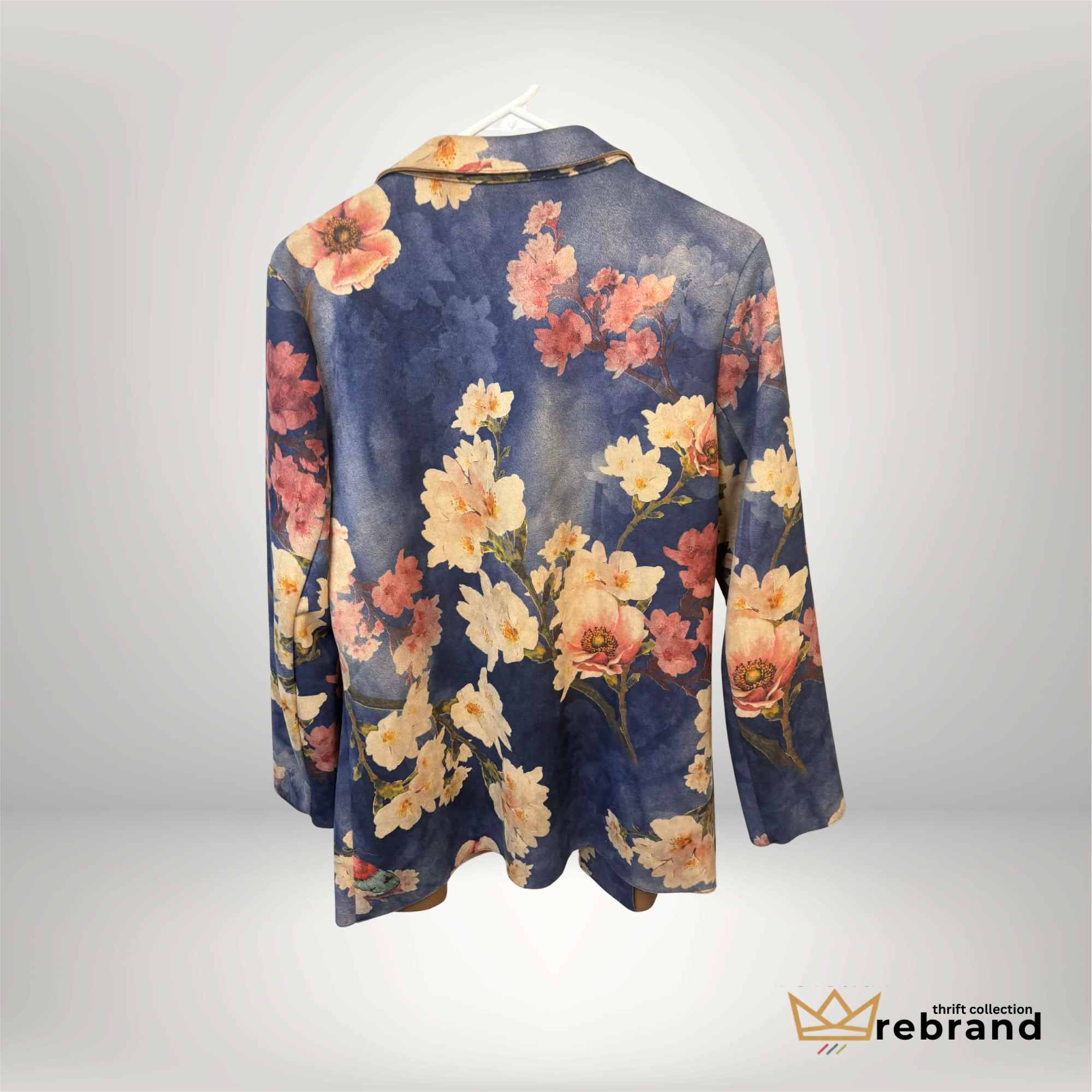 Blazer Y2K/Modern Vintage- Floral/Butterfly- "Solitaire" Size Medium, (1990-2000)
