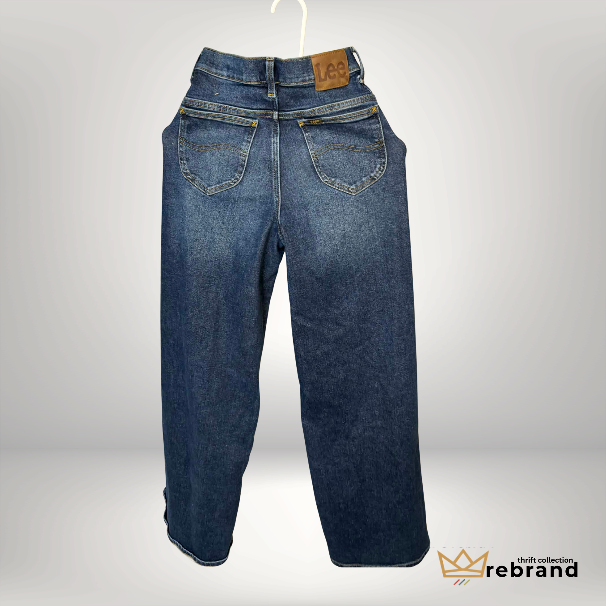 Lee High Rise A-Line Jeans – Button Fly Wide Leg Denim | Size 25