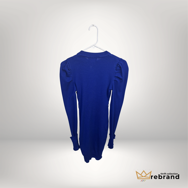 Revamped Colbalt Blue Knit Dress - Size M fits S - (2010+) - REVIEW