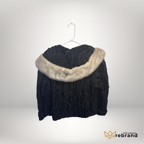 Custom Vintage Jacket - Fur - Size Med-Small (1980-1990)