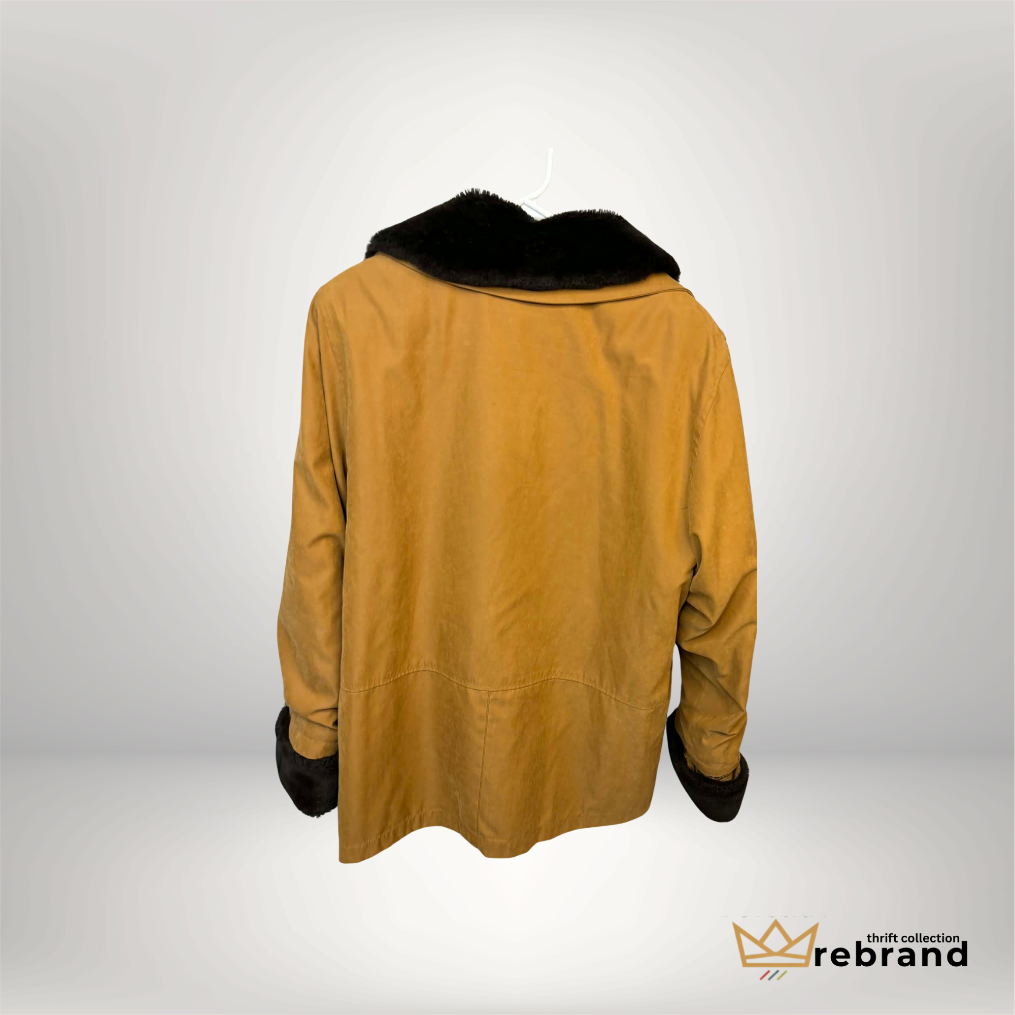 Vintage/Y2K Faux Shearling Jacket - "Apropos" Size- 14/L (1960-1970s)