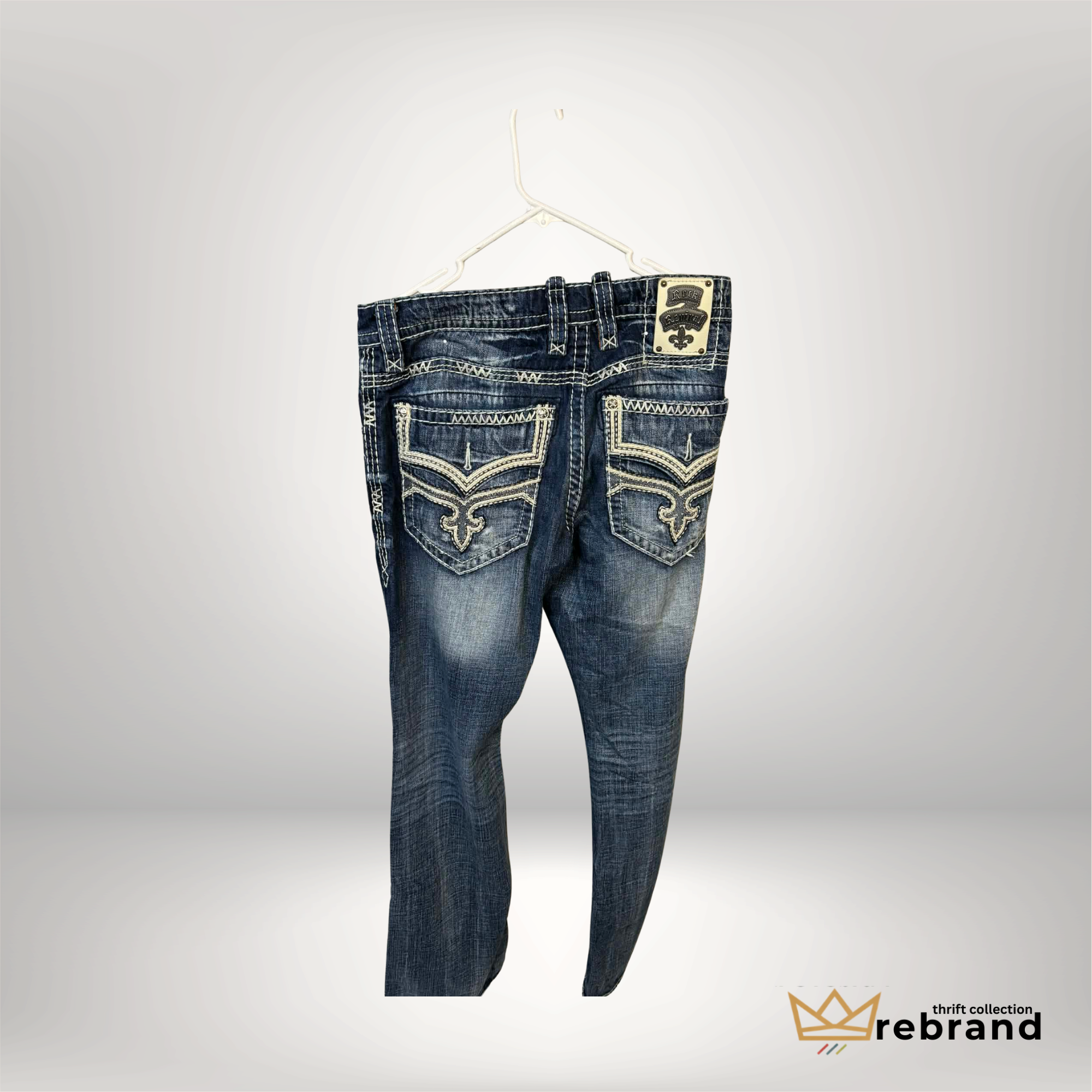 Y2K Jean -"Rock Revival Ricky Straight" - Size- 34 (2000s)