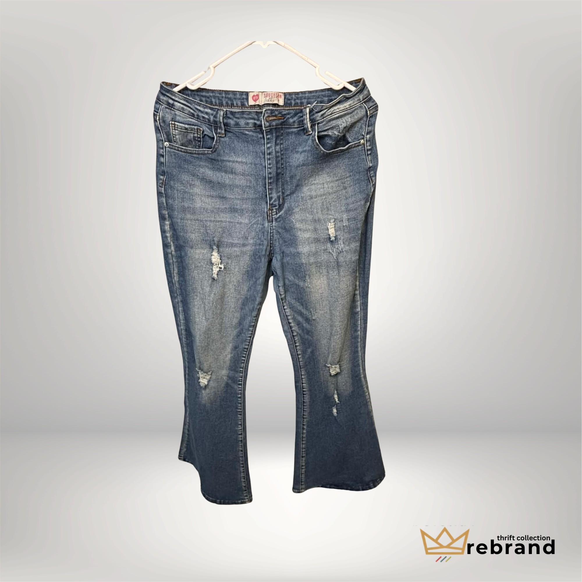 Flare Jeans Y2L/McBling Era -"Southern Fried Chics " -31 (2006-2010)