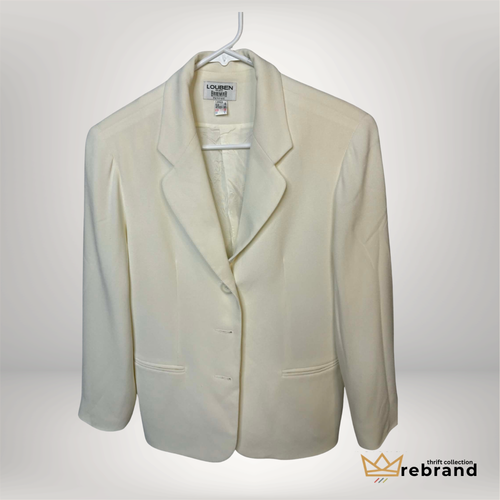 Louben for Baremar Cream Blazer – Petite Vintage Tailored Jacket