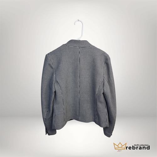 Blazer - Women's Black & White Checkered-Banana Republic - New with tags