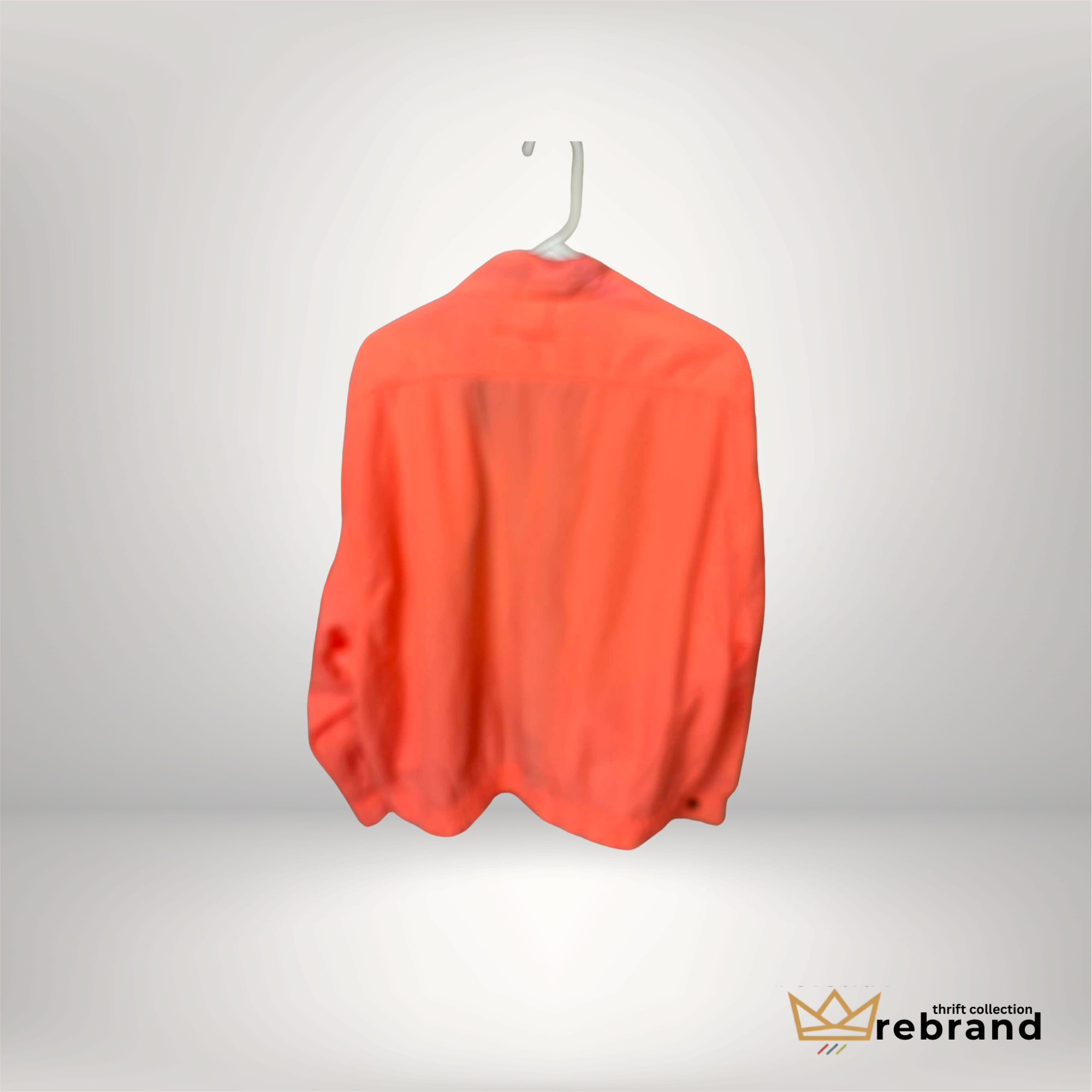Vintage Newport Blue Neon Windbreaker Jacket – Coral & Blue Retro Sport