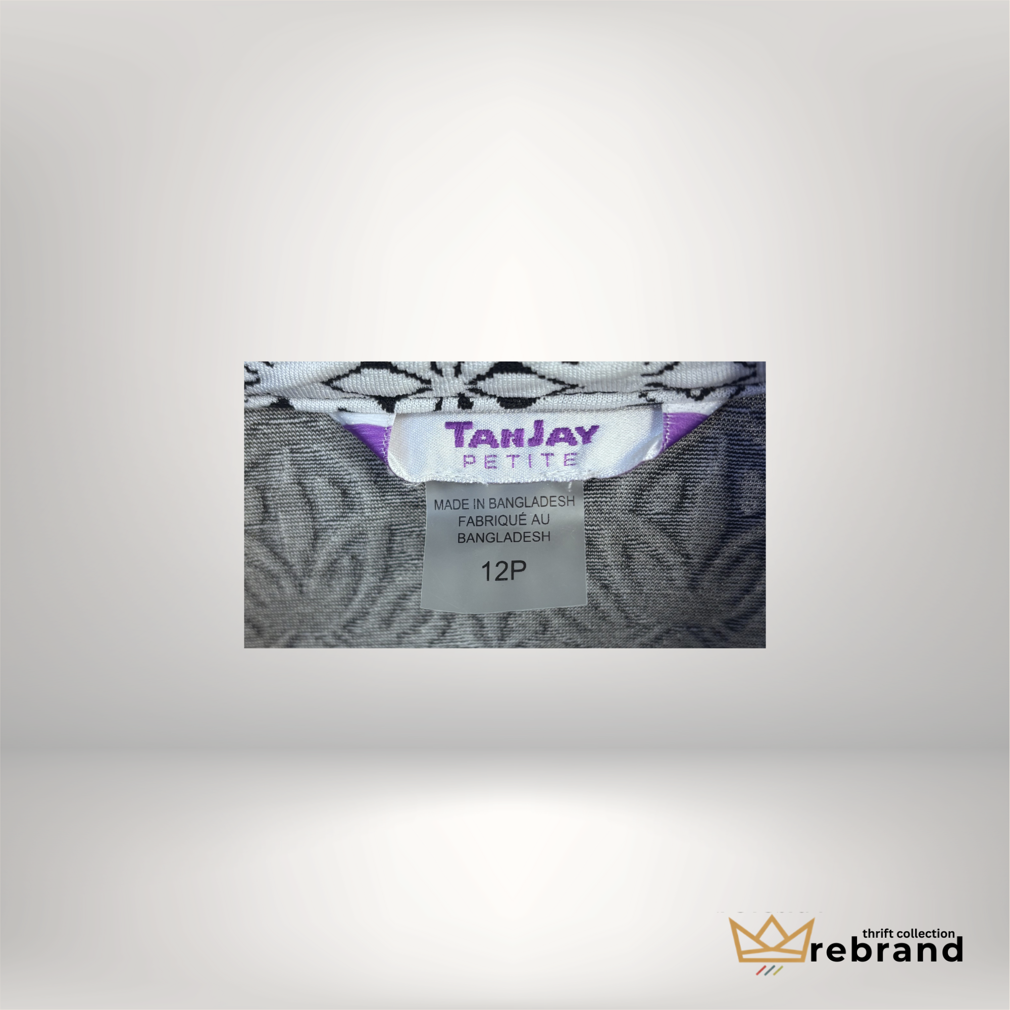 Blazer - Women's Black & White Floral Pattern - Tanjay Petite