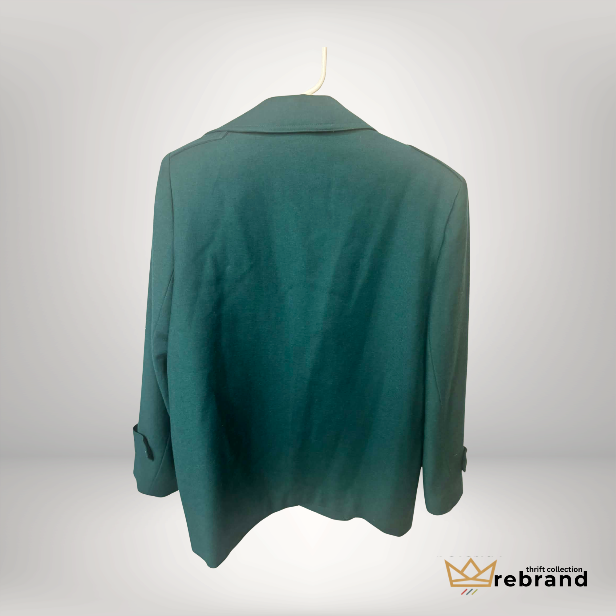 Vintage 90s Emerald Green Oversized Blazer – Fashion Spirit Size 8
