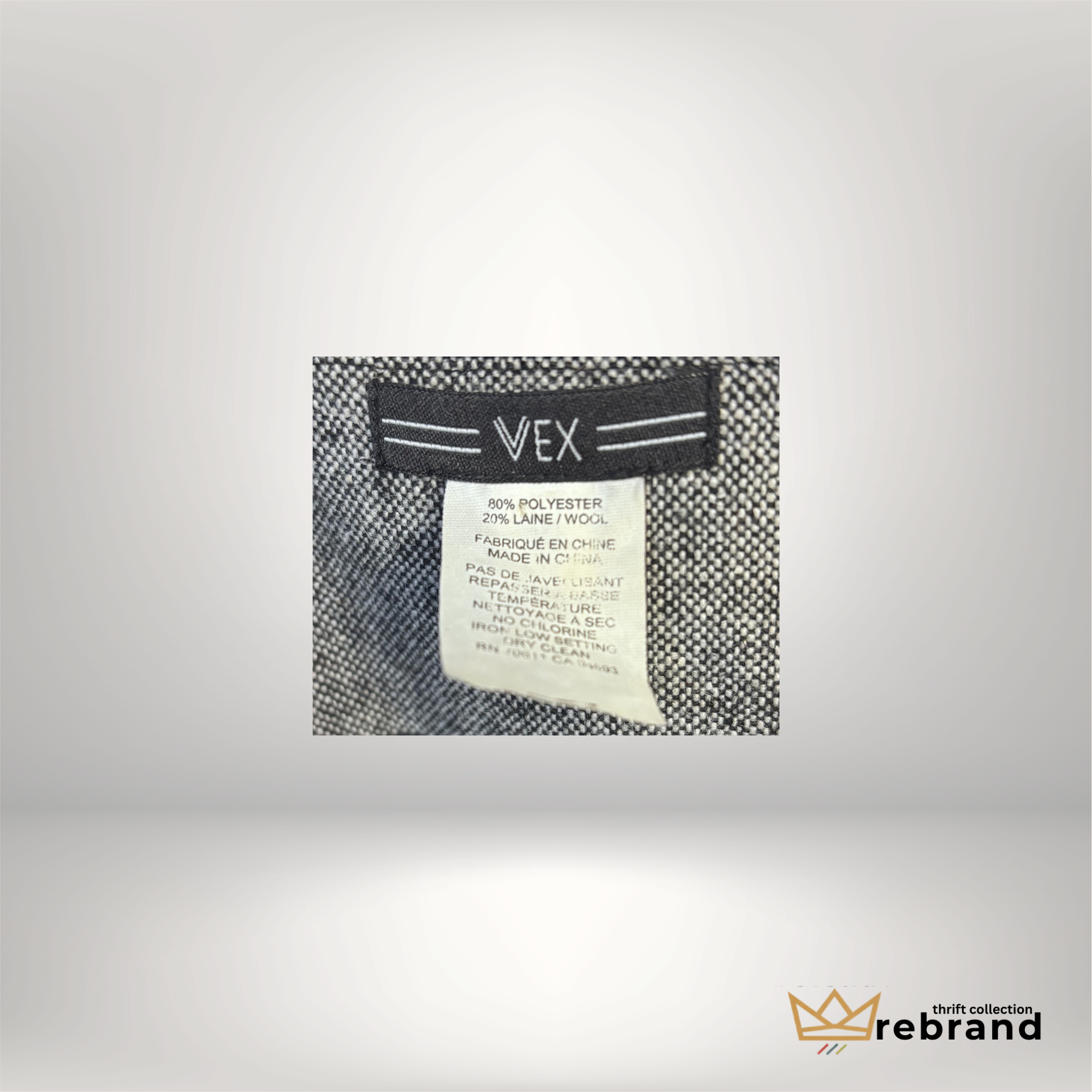 Blazer Indie/Art- Women's Grey - "VEX" (2009-2012), Size Med