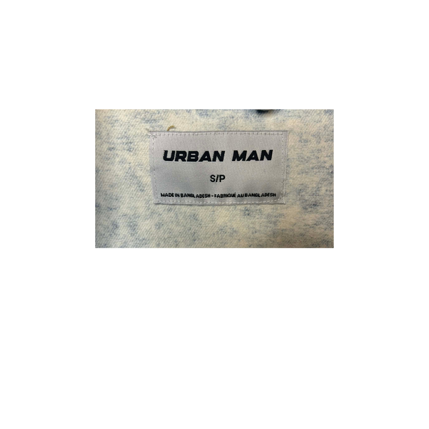 Urban Man Acid Wash Cropped Denim Jacket – Small