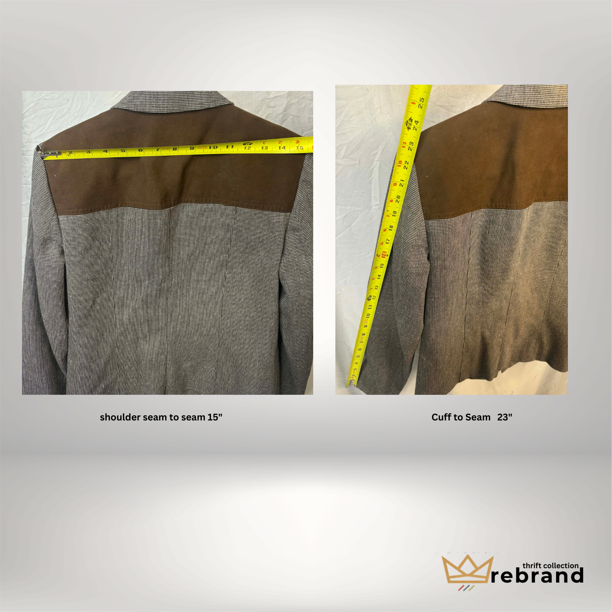 Y2K Tailored Zip Jacket - Conrad C. Collection - Brown - Size Smal (1990-2000)