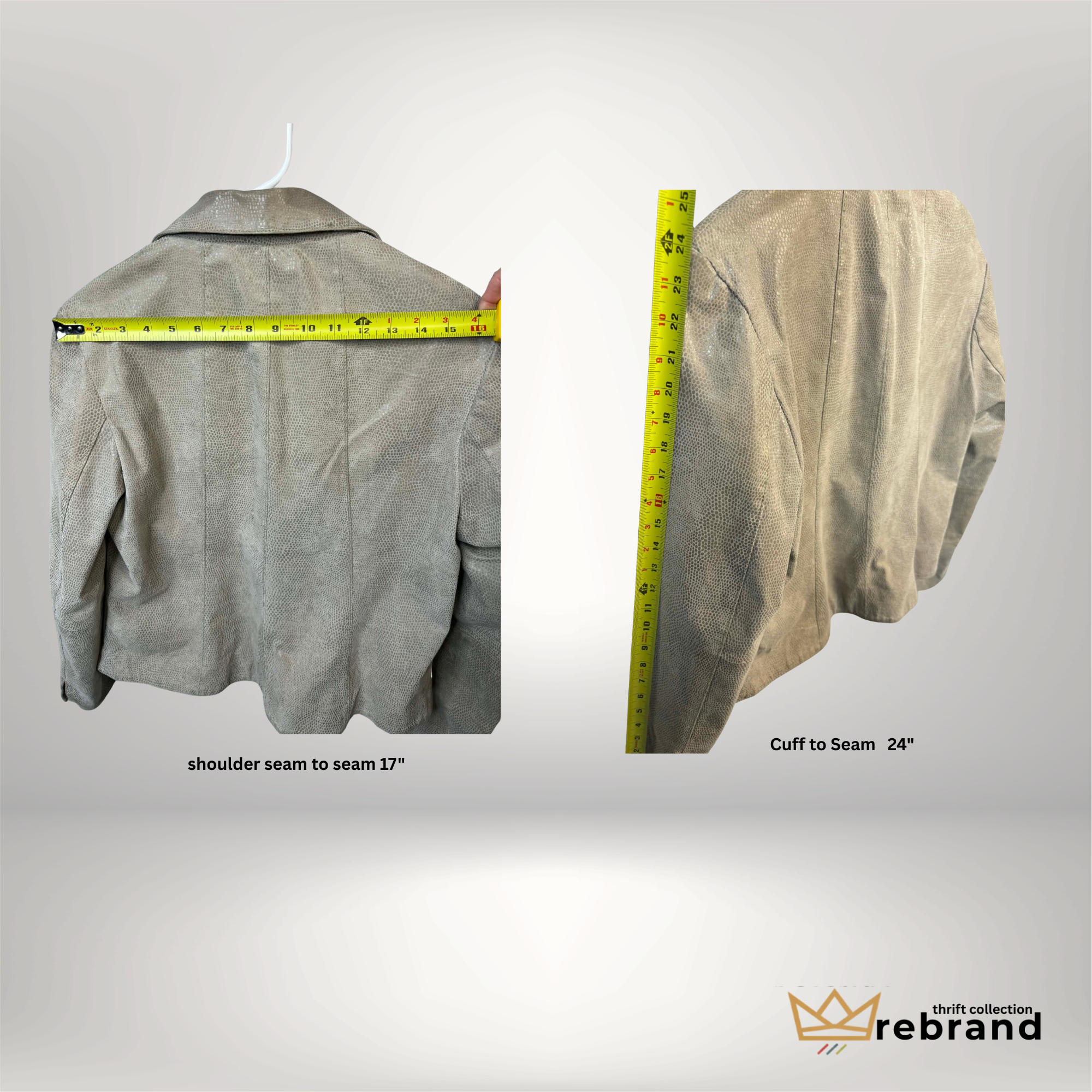 Textured Neutral Blazer — 600 West - Neutral - Size S/M (2010s)