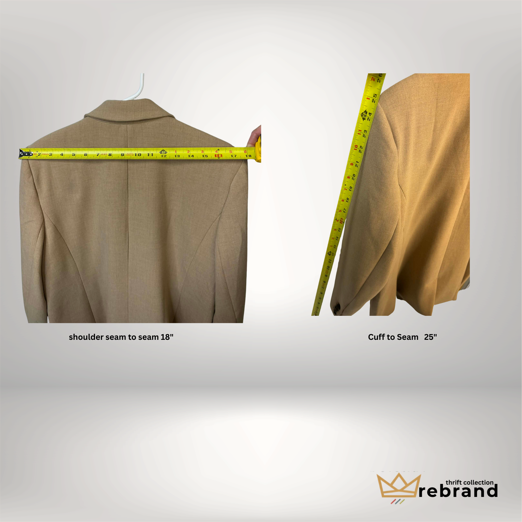 Tailored Neutral Blazer - Banana Republic - Size 14 L/XL (2010s)