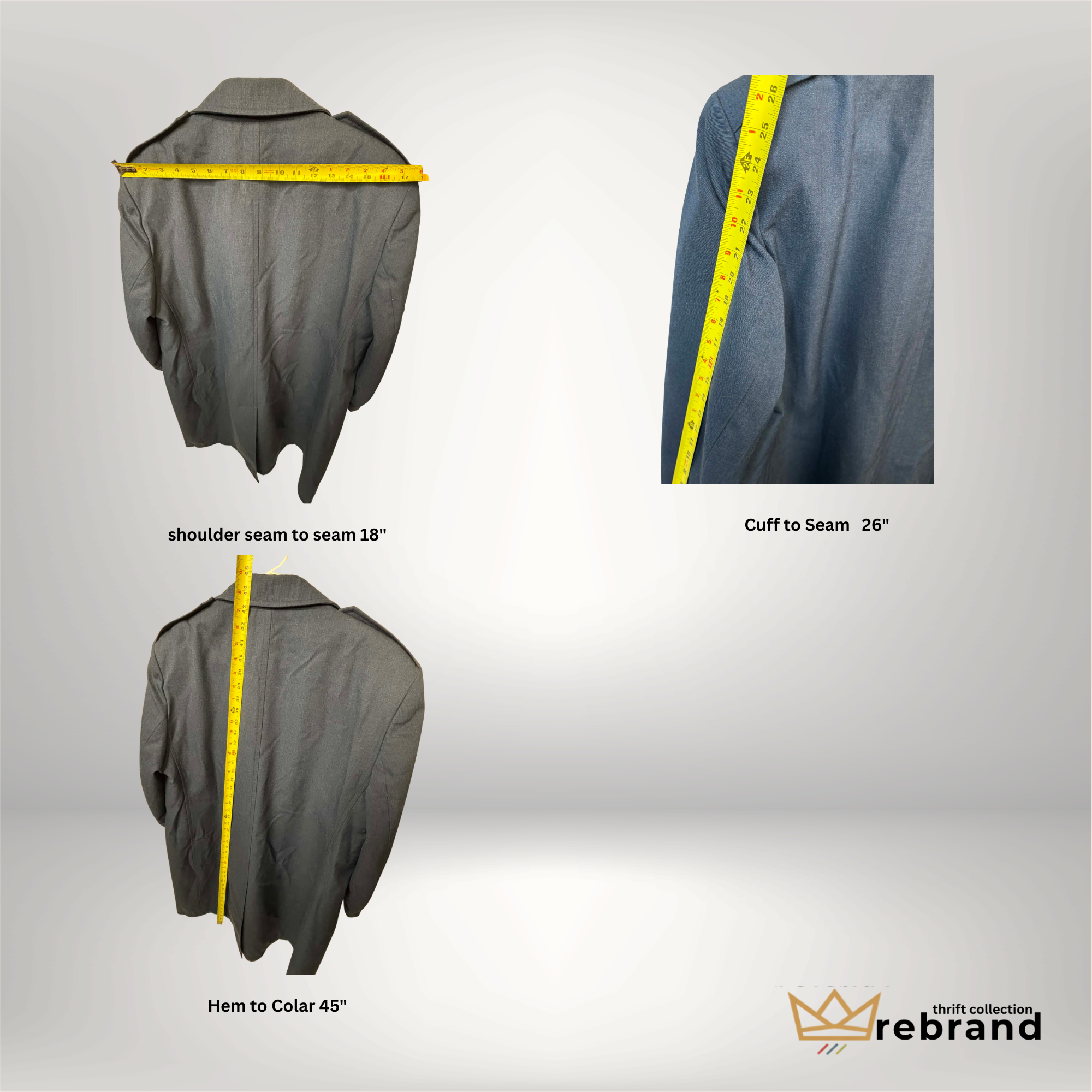 Vintage Wool All-Weather Coat- "Freed & Freed International" Size- Large/XL  (1995)