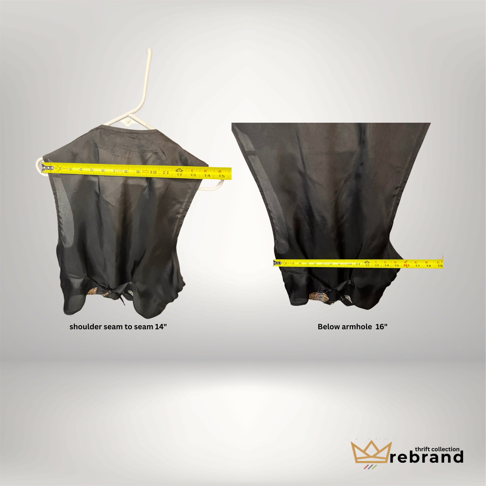 Vintage Tapestry Vest- "Robertiu" Size- Medium (1990)