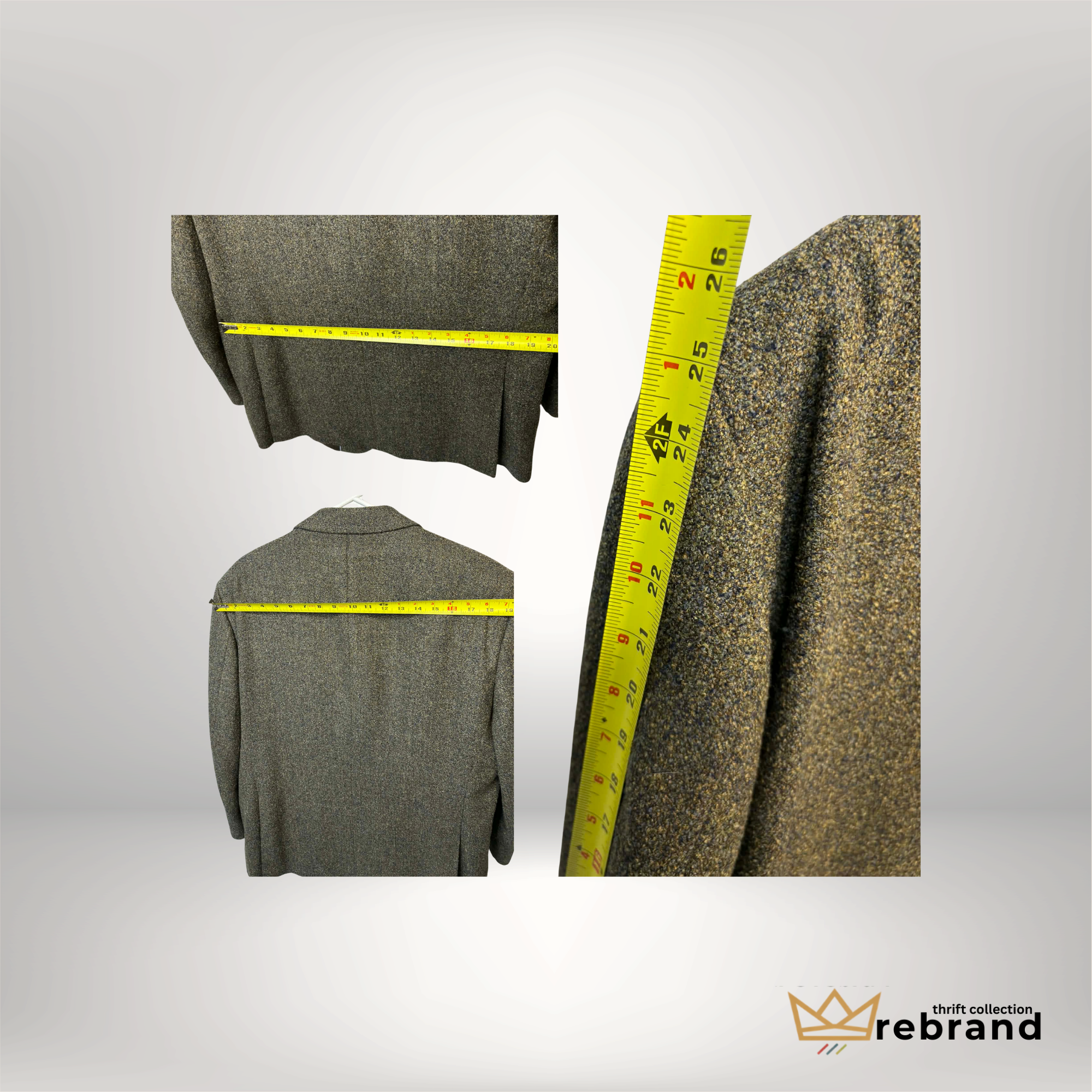 Vintage Canadian Made Wool Blazer - Size- L (1990-2000s)