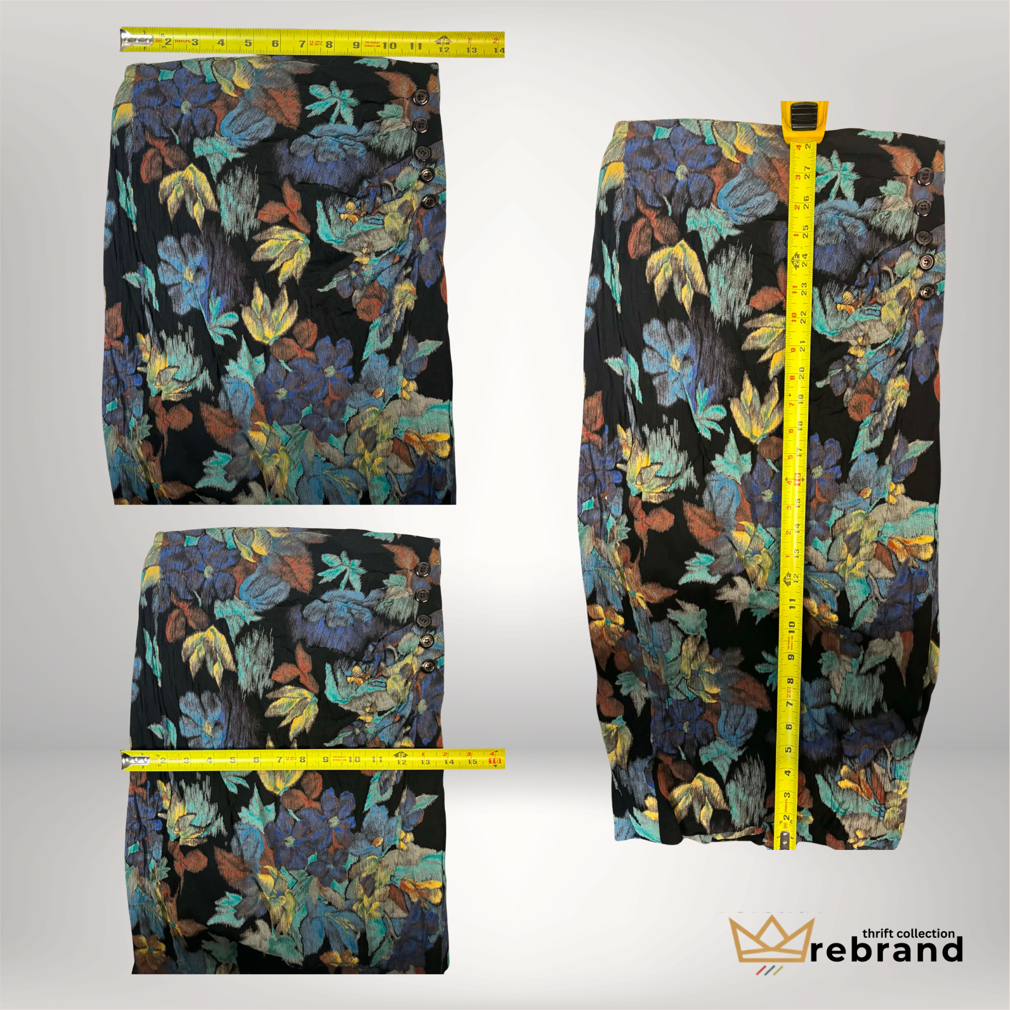 Ports International Floral Midi Skirt – Vintage Hong Kong Designer