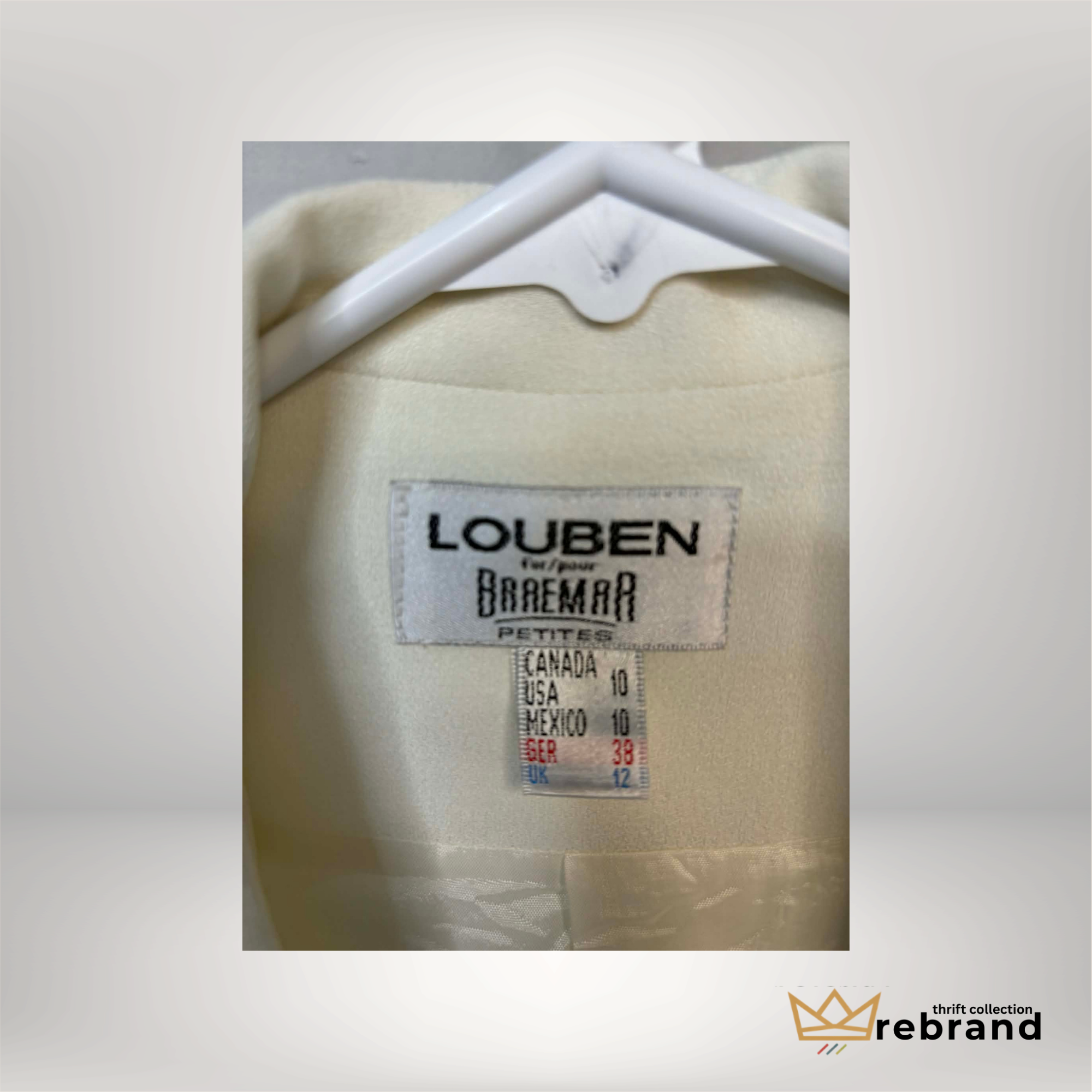 Louben for Baremar Cream Blazer – Petite Vintage Tailored Jacket