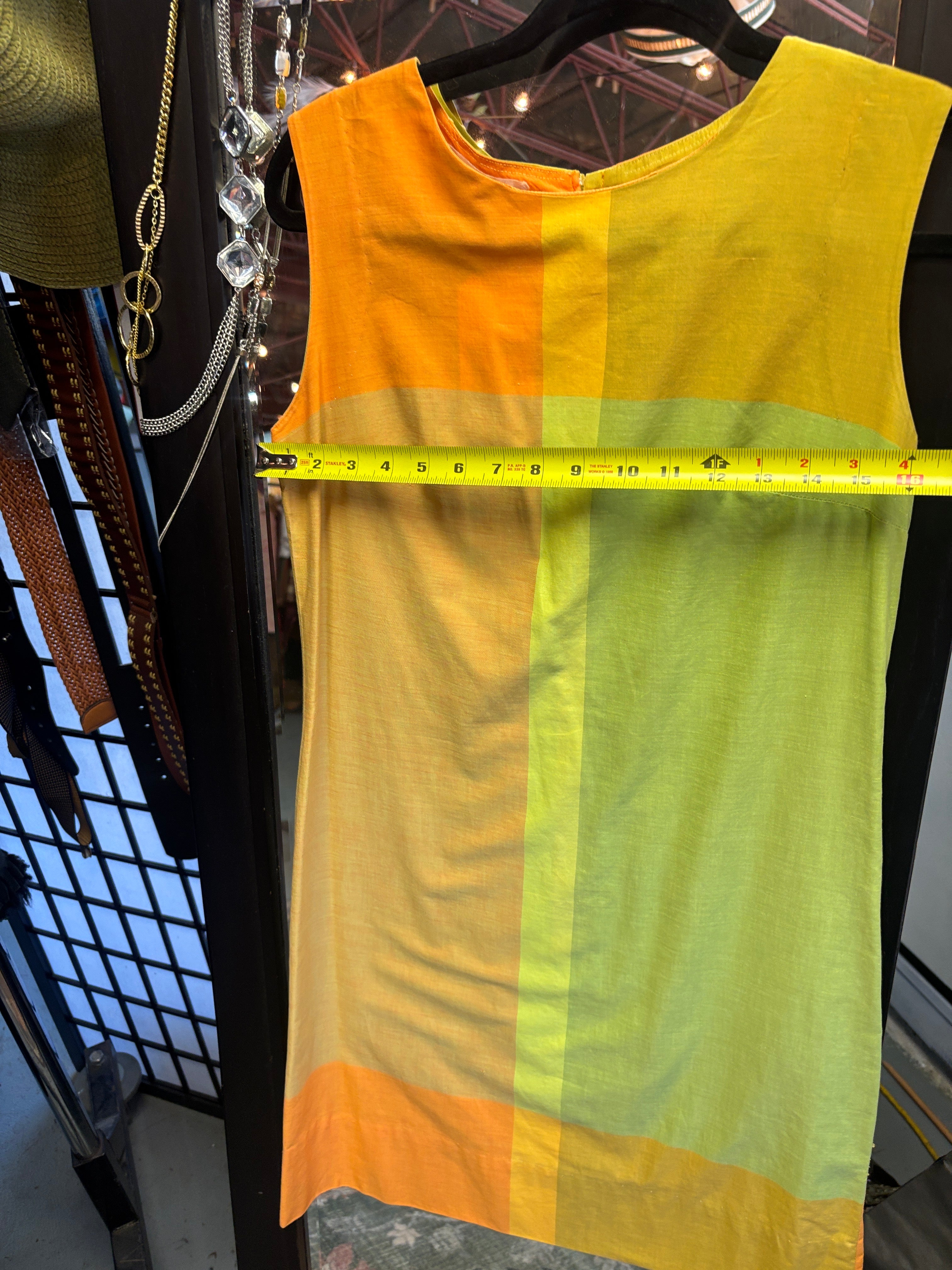 Vintage 1960 Jump colour block dress size small