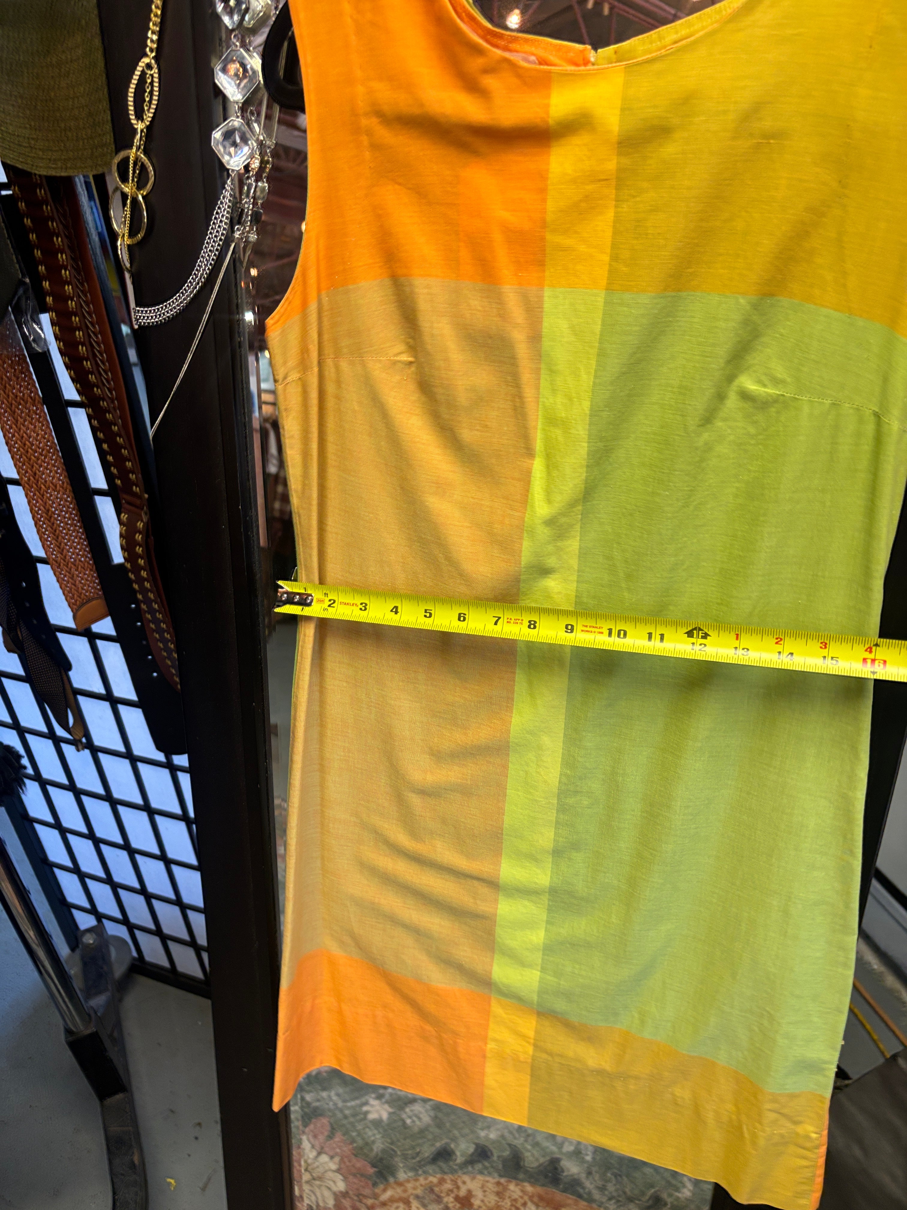 Vintage 1960 Jump colour block dress size small