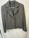 Tweed Blazer — Evan-Picone - Grey- Size M (2000-2010s)