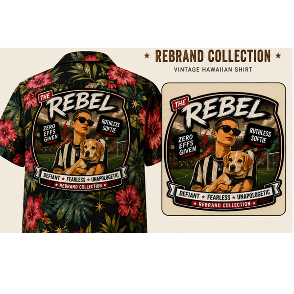 THE REBEL- Rebrand Collection Archetype Shirt | One of One Vintage Hawaiian Patch Shirt