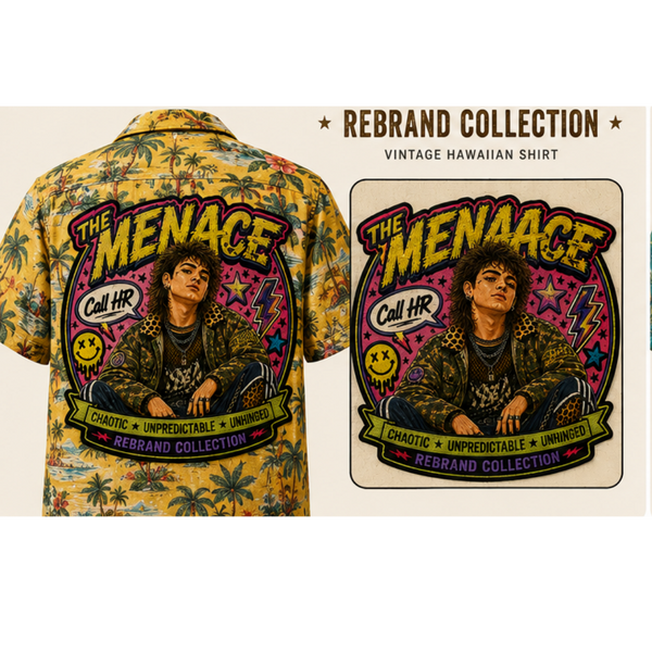 THE MENACE - Rebrand Collection Archetype Shirt | One of One Vintage Hawaiian Patch Shirt