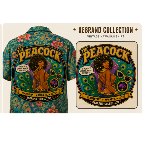 THE PEACOCK - Rebrand Collection Archetype Shirt | One of One Vintage Hawaiian Patch Shirt