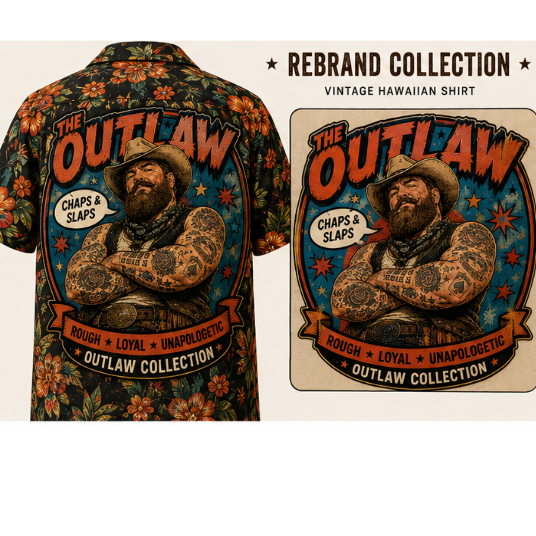 THE OUTLAW- Rebrand Collection Archetype Shirt | One of One Vintage Hawaiian Patch Shirt